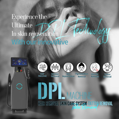 2 イン 1 DPL 光顔機器 皮膚再生 ND YAG レーザー タトゥー除去